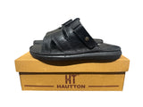 Hautton Men Geniune Leather Stylish and Comfortable Comfy Padding Slipper