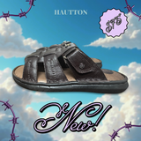 Hautton Geniune Leather Stylish and Comfortable Padding Sleeper For Men