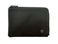 HAUTTON Classic Geniune Leather Small Coin Cum Cash Black Wallet For Unisex