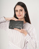 Hautton's genuine leather unisex
wallet cum passport and credit card long wallet
