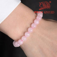 Rose Quartz Unisex “Prak Kinyued” Gemstone Bracelet – Love • Calm • Clarity