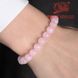 Rose Quartz Unisex “Prak Kinyued” Gemstone Bracelet – Love • Calm • Clarity