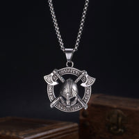 Prak Kinyued Premium Top Quality 316 Stainless Steel SILVER Chain with Pendant for Men**