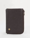 HAUTTON Classic Geniune Leather Small Coin Cum Cash Brown Wallet For Unisex