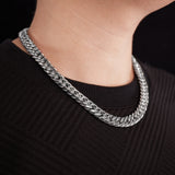 Prak Kinyued Premium Top Quality 316 Stainless Steel Heavy SILVER Chain for Men**