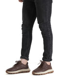 HAUTTON Genuine Leather Casual Sneakers for Men | Premium Leather Lace-Up Shoes | Cushioned Comfort Sole | Lightweight Everyday Walking Shoes | Brown
