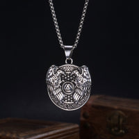 Prak Kinyued Premium Top Quality 316 Stainless Steel SILVER Chain with Pendant for Men**