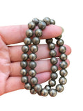 PRAK KINYUED Pyrite Gemstone Unisex Bracelet Timeless Strength , Modern Spirit