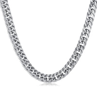 Prak Kinyued Premium Top Quality 316 Stainless Steel Heavy SILVER Chain for Men**