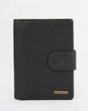 HAUTTON Classic Geniune Leather Unisex Passport Holder Credit Card Wallet