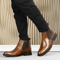 Hautton Premium Genuine Leather Chelsea Boot For Men