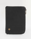 HAUTTON Classic Geniune Leather Small Coin Cum Cash Black Wallet For Unisex