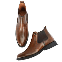 Hautton Premium Genuine Leather Chelsea Boot For Men