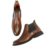 Hautton Premium Genuine Leather Chelsea Boot For Men