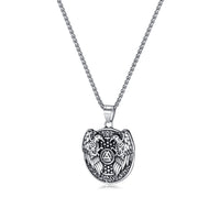 Prak Kinyued Premium Top Quality 316 Stainless Steel SILVER Chain with Pendant for Men**