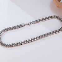 Prak Kinyued Premium Top Quality 316 Stainless Steel Heavy SILVER Chain for Men**