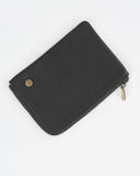 HAUTTON Classic Geniune Leather Small Coin Cum Cash Black Wallet For Unisex