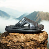 Hautton Men Geniune Leather Stylish & Comfortable Padding Slipper