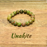 Prak Kinyued Healing Natural Unakite Stone Bracelet- Unisex Bracelet For Peace And Support Health Care