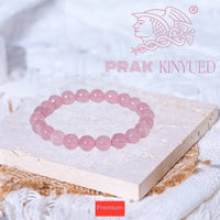 Rose Quartz Unisex “Prak Kinyued” Gemstone Bracelet – Love • Calm • Clarity