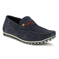 HAUTTON Blue Casual Genuine Leather Sneakers for Men
