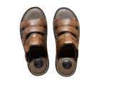 Hautton Men Geniune Leather Stylish and Comfortable Comfy Padding Slipper - PRAKONLINESTORES