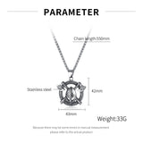 Prak Kinyued Premium Top Quality 316 Stainless Steel SILVER Chain with Pendant for Men** - PRAKONLINESTORES