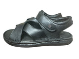 Hautton Men Geniune Leather Stylish Black and comfortable Comfy Padding Sandal For Men - PRAKONLINESTORES
