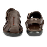 Hautton Premium Geniune leather Orthopedic comfortable pad sandal for men - PRAKONLINESTORES