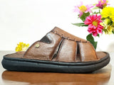 Hautton Men Geniune Leather Stylish & Comfortable Padding Slipper - PRAKONLINESTORES