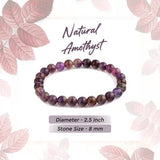Prak Kinyued Healing Amethyst Bracelet – Spiritual & Stylish Unisex Amethyst Bracelet for Peace & Protection – Prak Kinyued - PRAKONLINESTORES