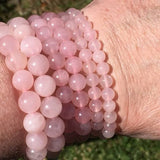Rose Quartz Unisex “Prak Kinyued” Gemstone Bracelet – Love • Calm • Clarity - PRAKONLINESTORES