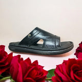 Hautton Men Geniune Leather Stylish & Comfortable Padding Slipper - PRAKONLINESTORES