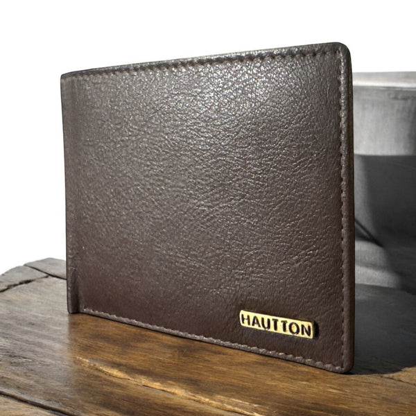 Hautton classic 3 Slot genuine leather wallet For men - PRAKONLINESTORES