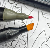 Twin Head Pen Set for Sketching (80 Colors) - Multicolor 24 Pcs - PRAKONLINESTORES