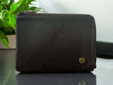 HAUTTON Classic Geniune Leather Small Coin Cum Cash Brown Wallet For Unisex - PRAKONLINESTORES