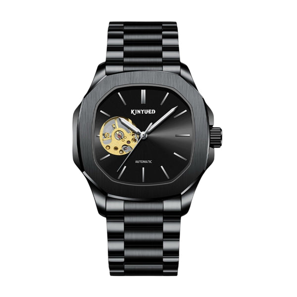 Prak Kinyued Automatic Wrist Watch – Black Stainless Steel Chain Strap - PRAKONLINESTORES