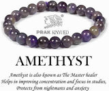 Prak Kinyued Healing Amethyst Bracelet – Spiritual & Stylish Unisex Amethyst Bracelet for Peace & Protection – Prak Kinyued - PRAKONLINESTORES