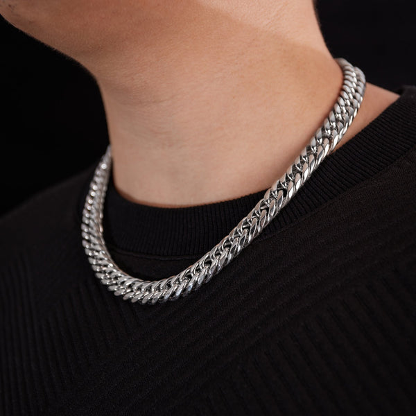 Prak Kinyued Premium Top Quality 316 Stainless Steel Heavy SILVER Chain for Men** - PRAKONLINESTORES