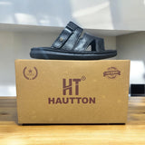 Hautton Men Geniune Leather Stylish and Comfortable Comfy Padding Slipper - PRAKONLINESTORES