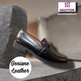 Hautton new premium Formal slip - on Party wear collection Geniune leather shoe party wear for men - PRAKONLINESTORES