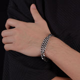 Prak Kinyued Premium Top Quality 316 Stainless Steel Silver Bracelet for Men ** - PRAKONLINESTORES