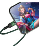 STIYA KAKU KSC 458 JINTENG ALUMINIUM ALLOY UNBREAKABLE CHARGING LIGHTING DATA CABLE FOR IPHONE CHARGING 6/6S/7/7+/8/8+/10/11,IPAD AIR/MINI,IPOD AND DATA SYNC - PRAKONLINESTORES