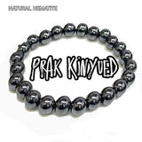 Prak Kinyued Hematite Stone Unisex Bracelet – Timeless Strength, Modern Spirit - PRAKONLINESTORES