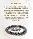 Prak Kinyued Hematite Stone Unisex Bracelet – Timeless Strength, Modern Spirit - PRAKONLINESTORES