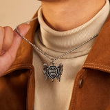 Prak Kinyued Premium Top Quality 316 Stainless Steel SILVER Chain with Pendant for Men** - PRAKONLINESTORES