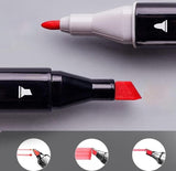 Twin Head Pen Set for Sketching (80 Colors) - Multicolor 24 Pcs - PRAKONLINESTORES