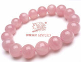 Rose Quartz Unisex “Prak Kinyued” Gemstone Bracelet – Love • Calm • Clarity - PRAKONLINESTORES