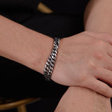 Prak Kinyued Premium Top Quality 316 Stainless Steel Silver Bracelet for Men ** - PRAKONLINESTORES