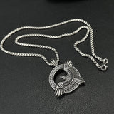 Prak Kinyued Premium Top Quality 316 Stainless Steel SILVER Chain with Pendant for Men** - PRAKONLINESTORES